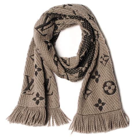 lv logomania scarf review|real louis vuitton scarf.